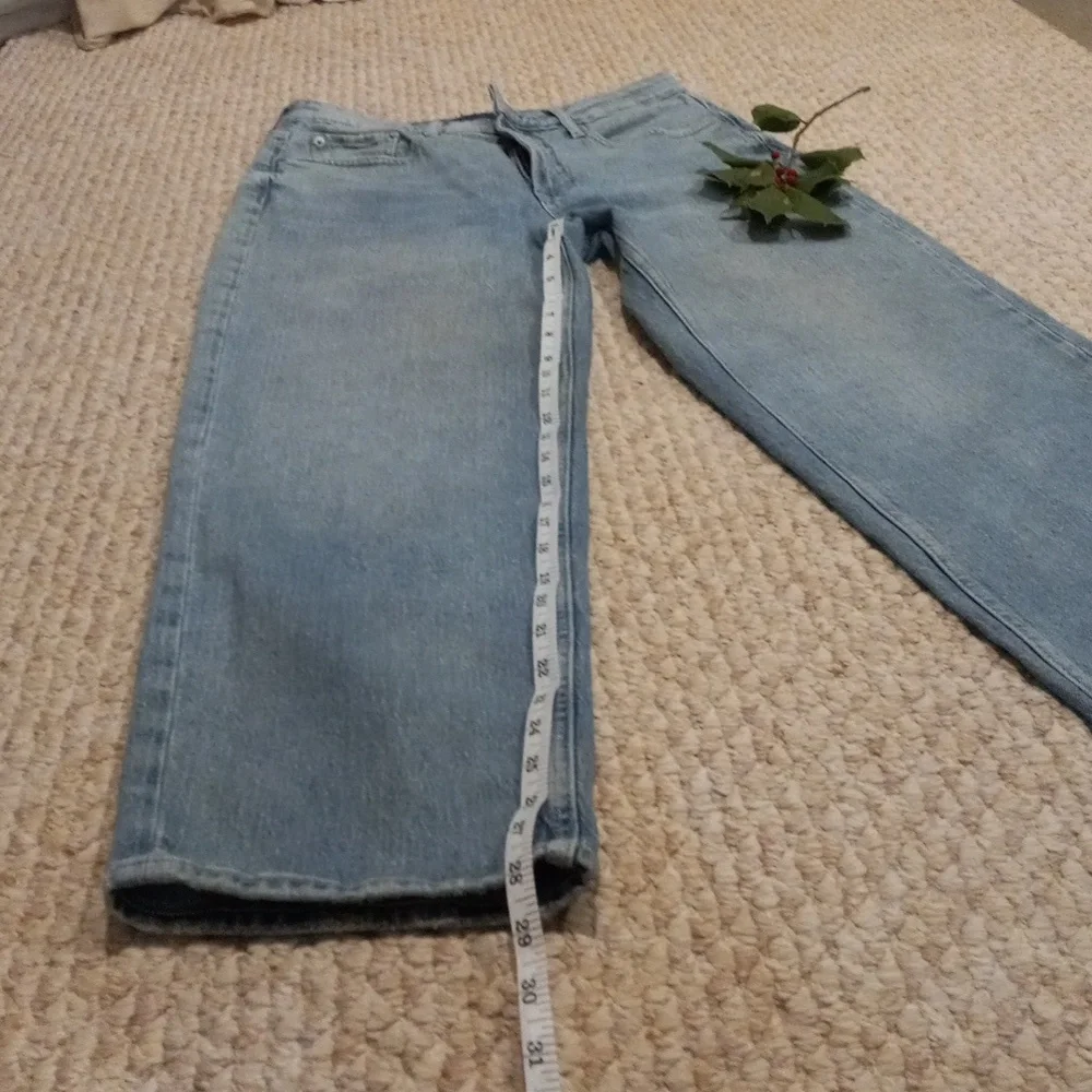 Women 8 Free Assembly Vintage Straight Leg Jeans Faded Blue Y2K Denim